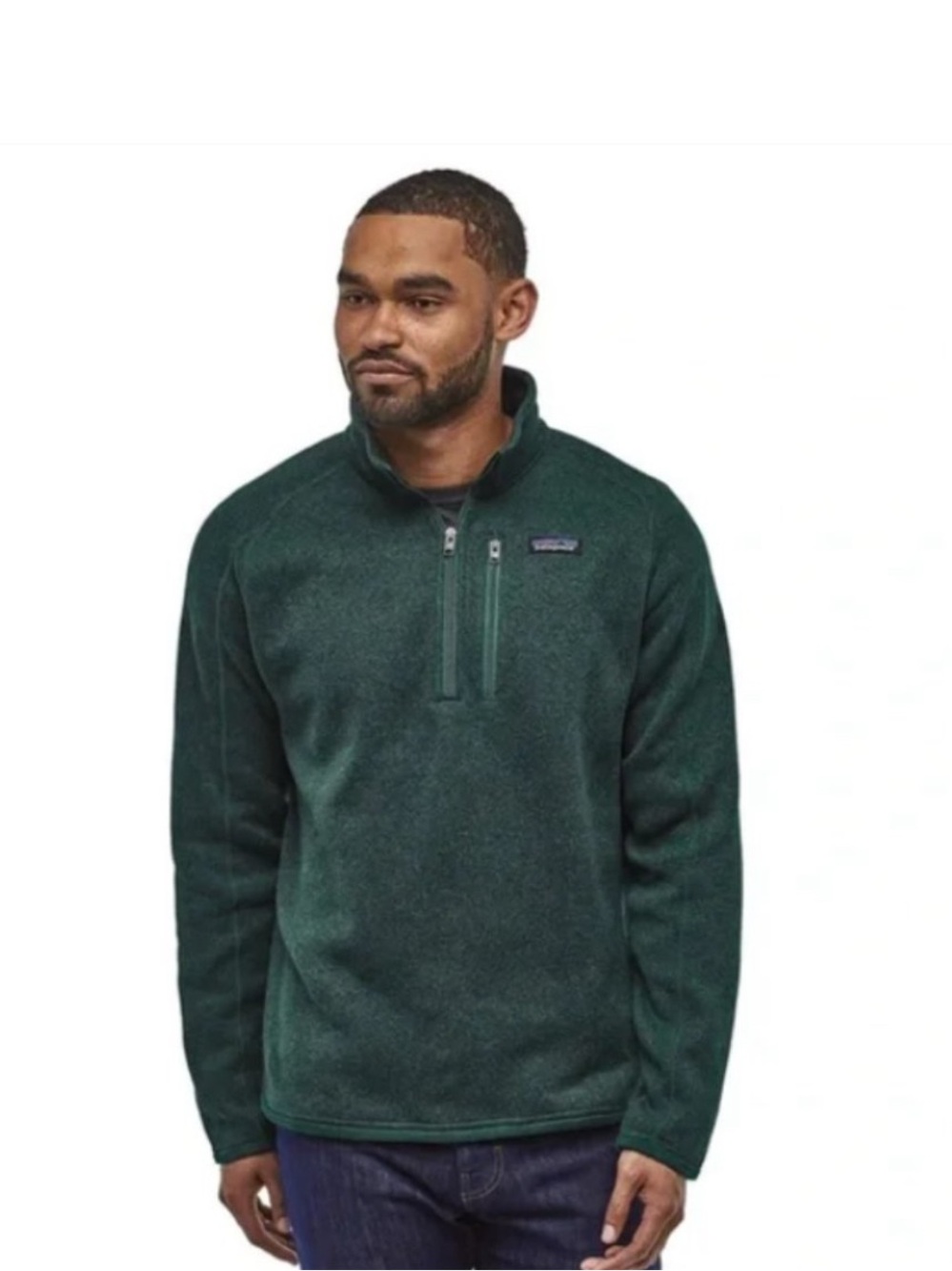 Patagonia Men's Better Sweater Forest Green Quarter Zip Size Men's Size S
